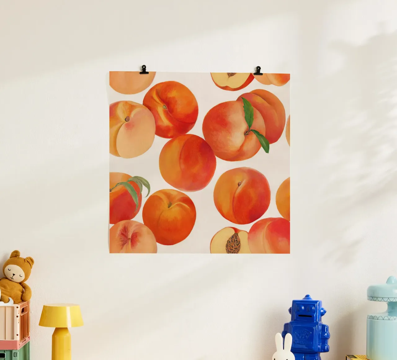 Nectarines poster by Asha Designs