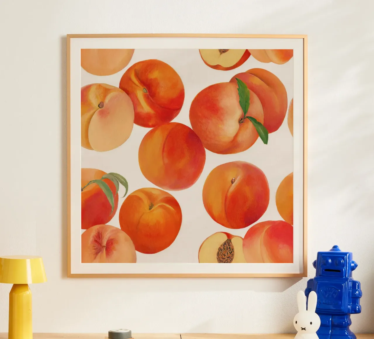 Nectarines poster by Asha Designs