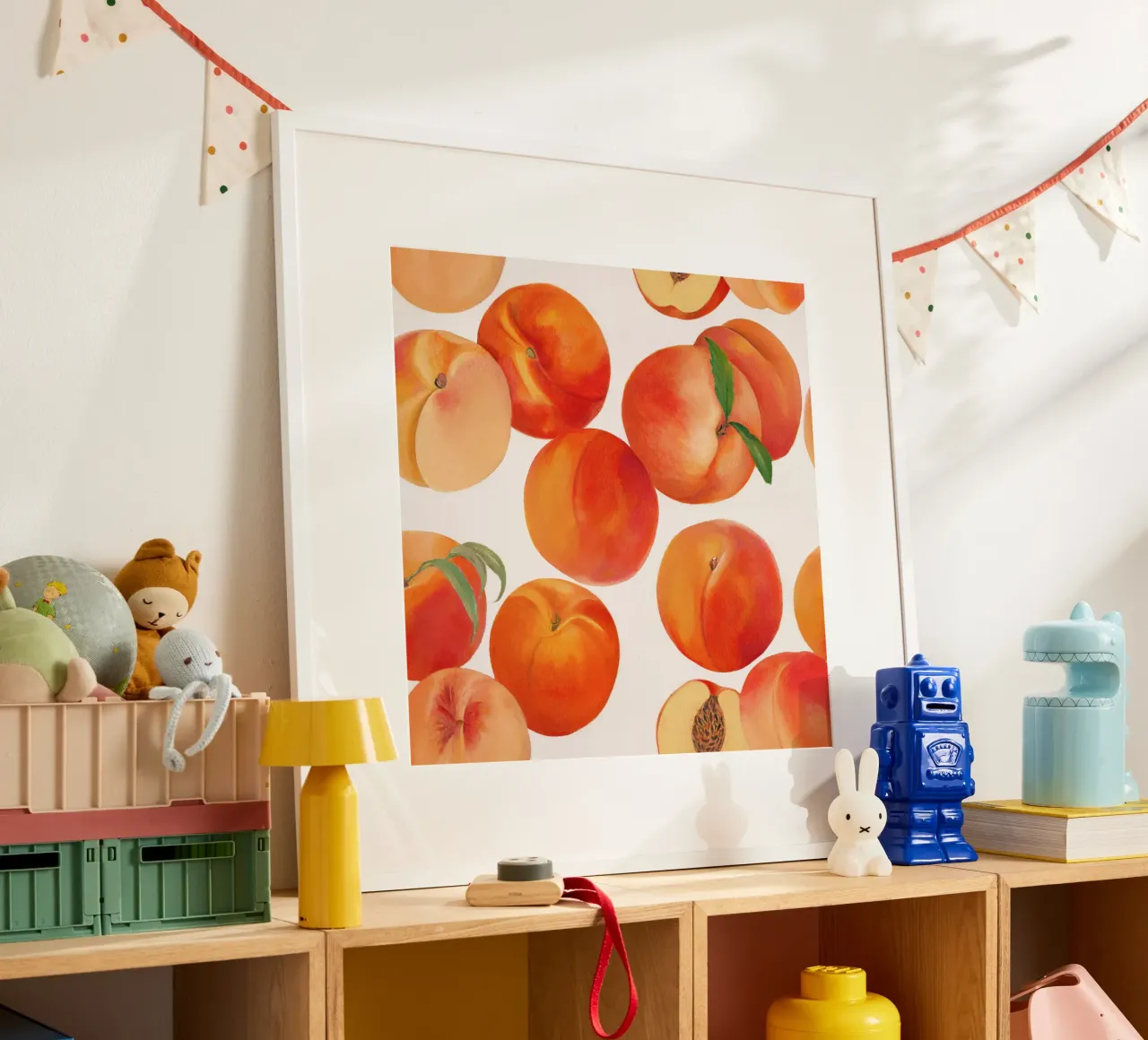 Nectarines poster by Asha Designs
