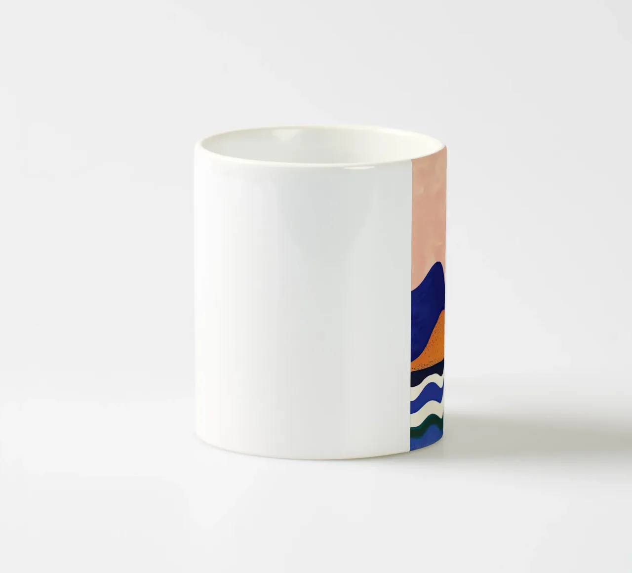 Orizzonte caldo e onde fluenti tazza in ceramica da DaarbyN