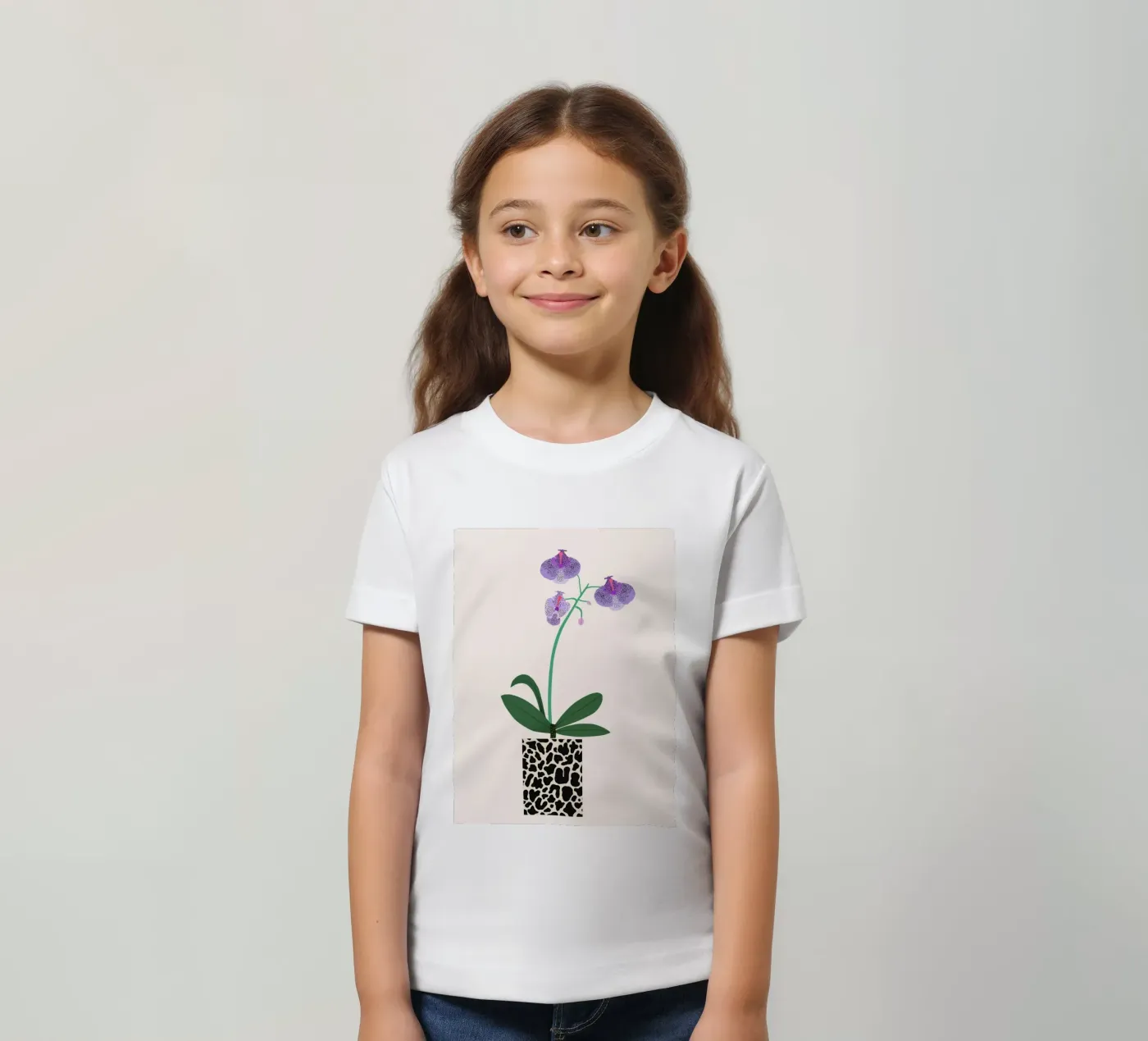 Orchidee t-shirt bambini da Asha Designs