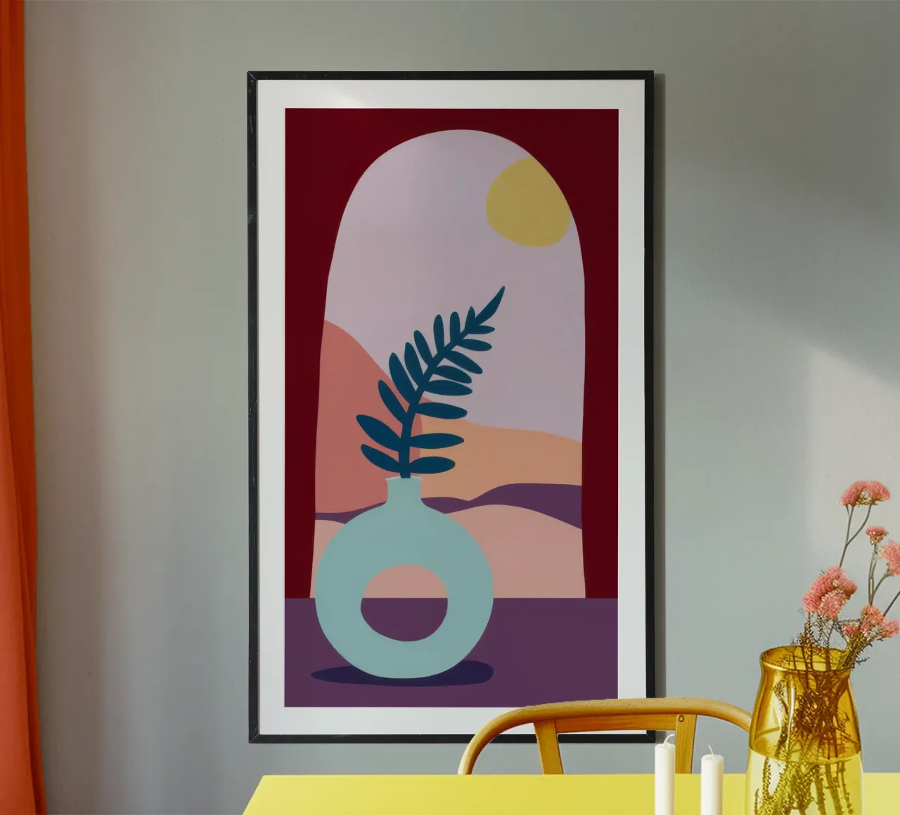 Felci a Archway poster con telaio in plastica da Irish Strokes