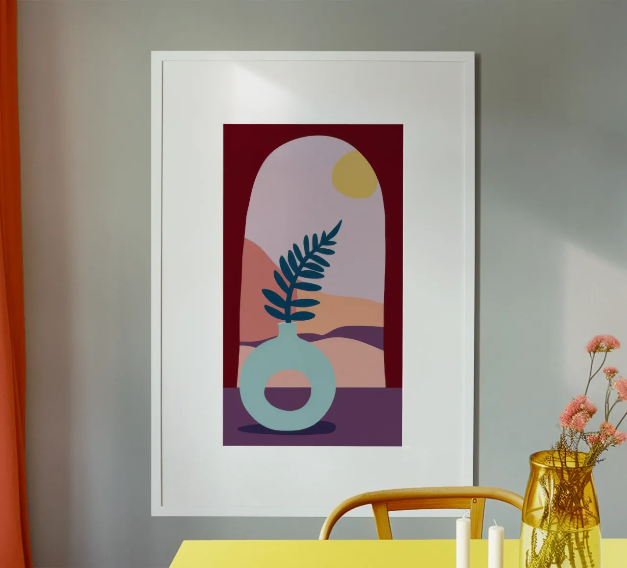 Felci a Archway poster con telaio in plastica da Irish Strokes