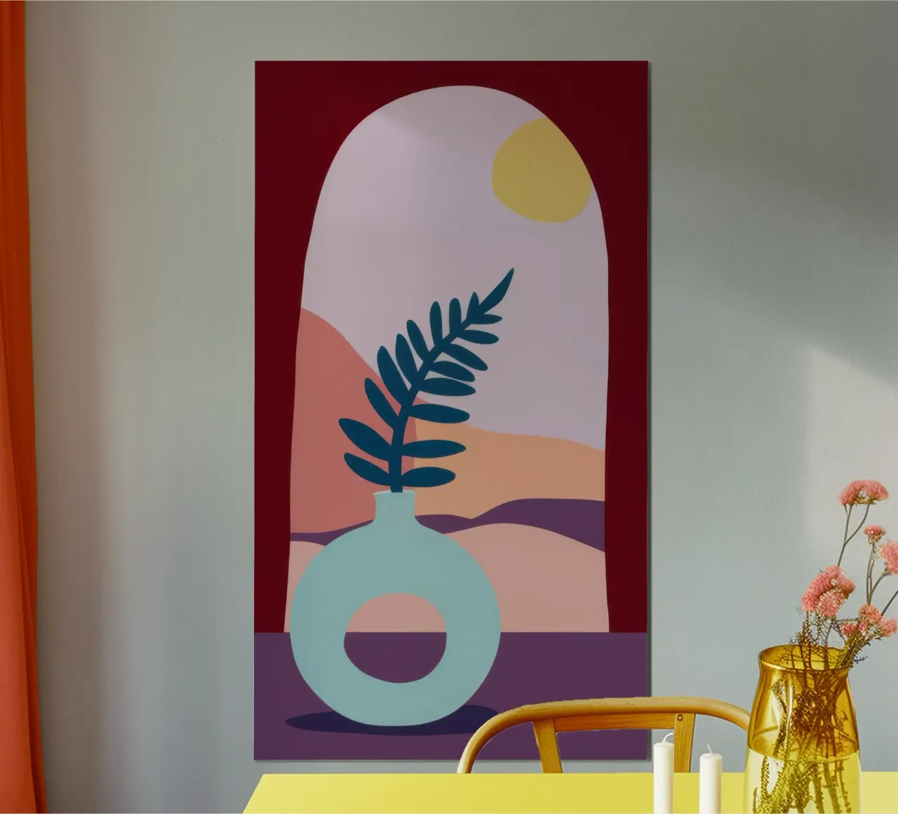 Felci a Archway poster con telaio in plastica da Irish Strokes