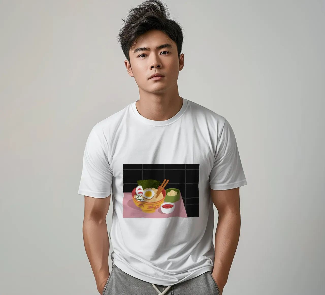 Un'accogliente ciotola di ramen t-shirt da Luna Aura