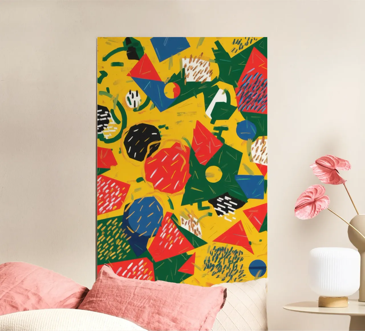Caos astratto di frutta poster da Irish Strokes