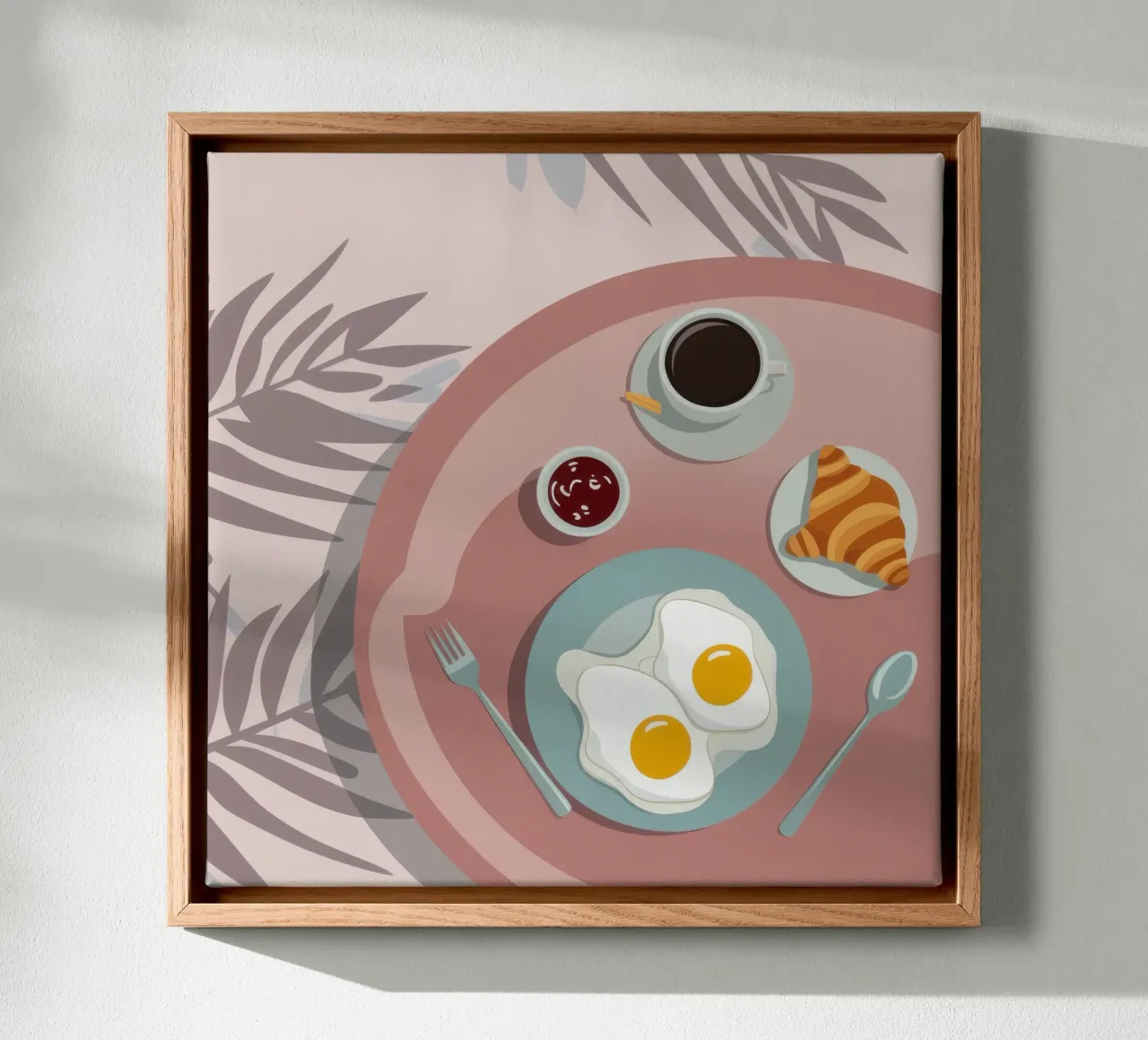 Zondagochtend Flatlay canvas met Baklijst van Luna Aura