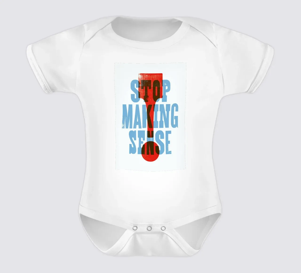 STOP MAKING SENSE body neonato maniche corte da The Indoor Type