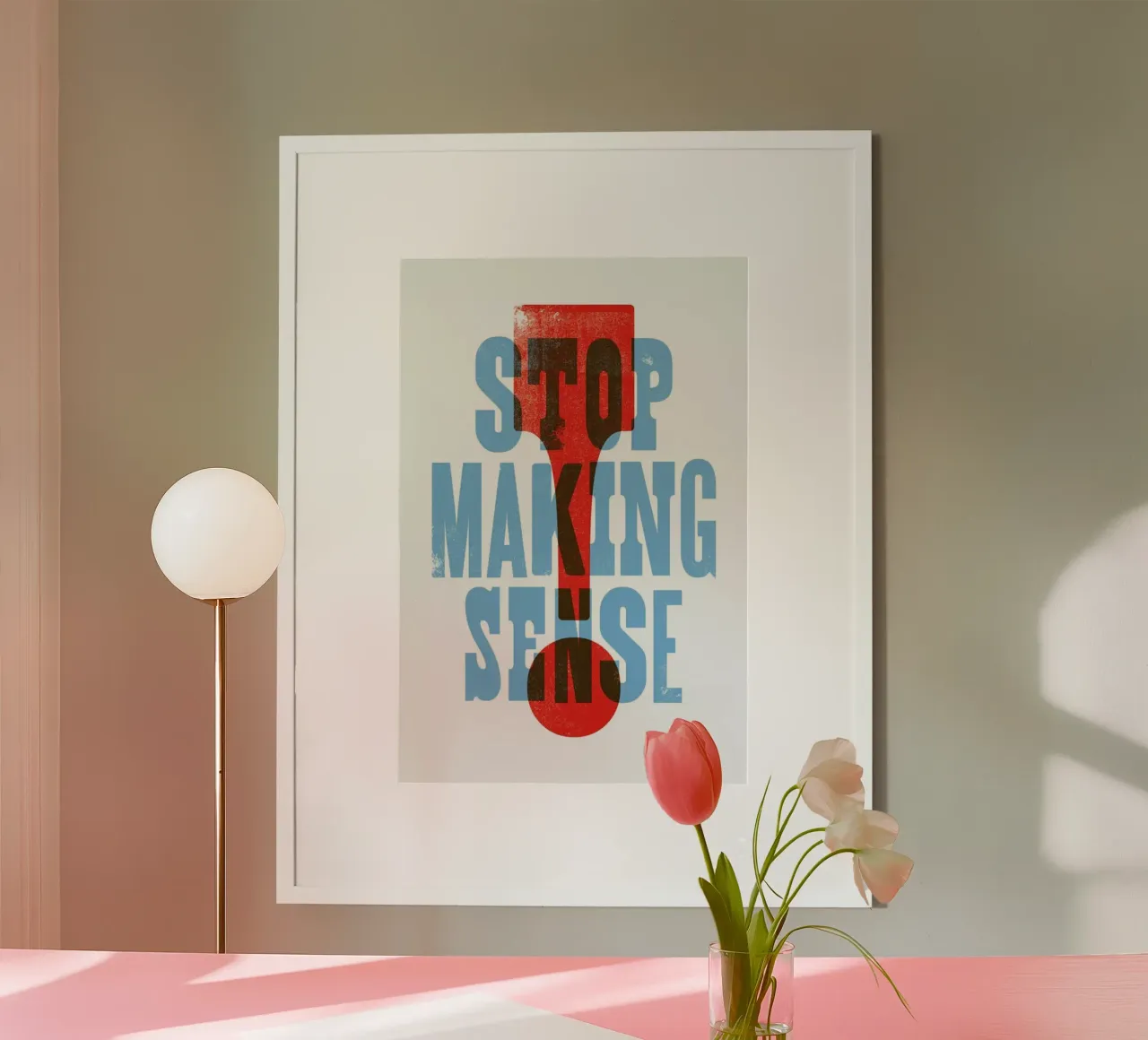 STOP MAKING SENSE poster da The Indoor Type