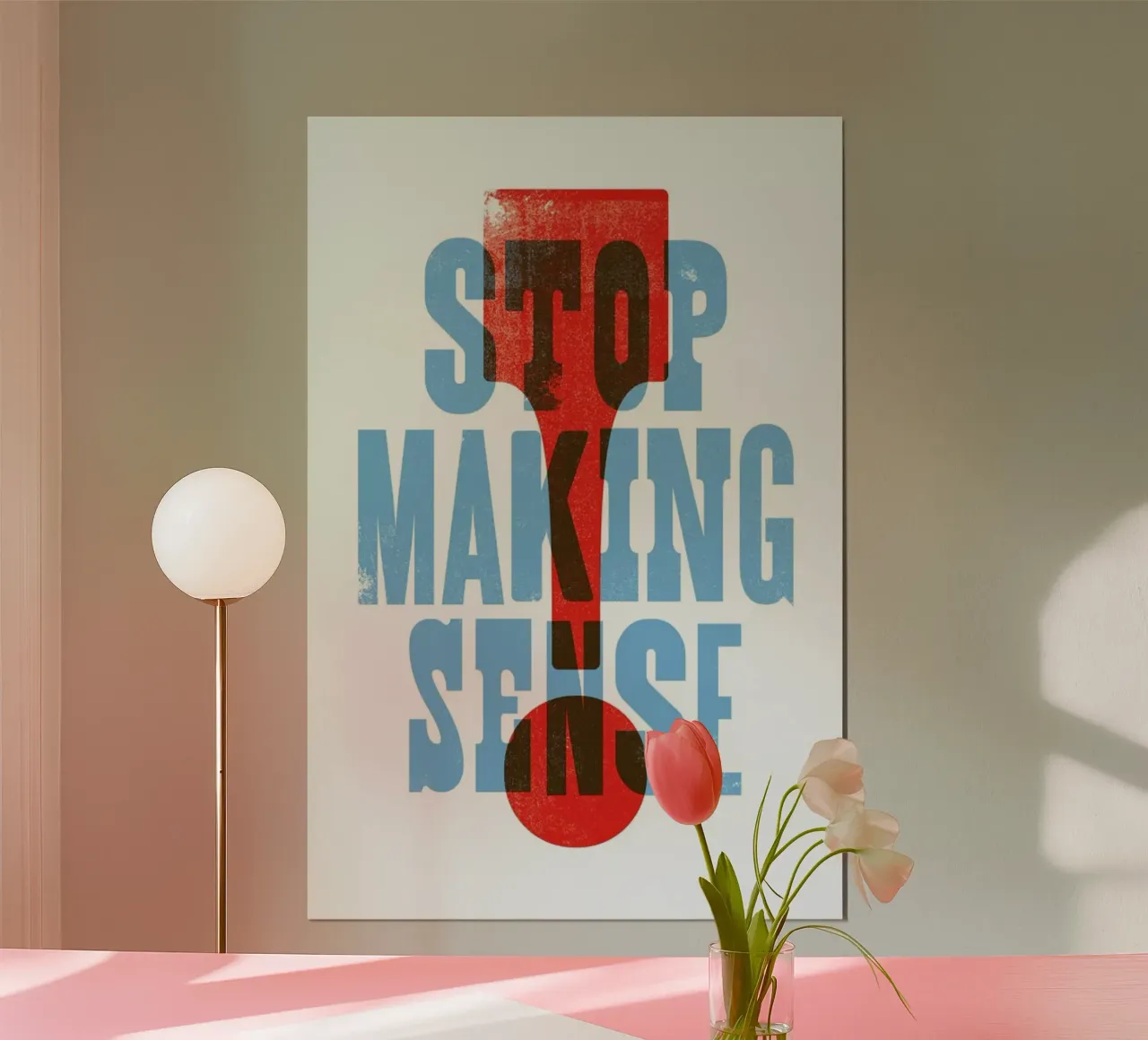 STOP MAKING SENSE poster da The Indoor Type