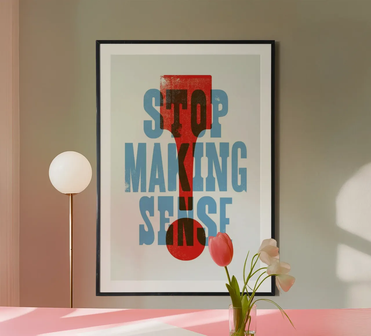 STOP MAKING SENSE poster da The Indoor Type