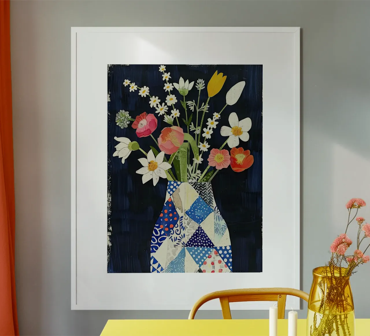 Fiori colorati poster con telaio in plastica da DaarbyN