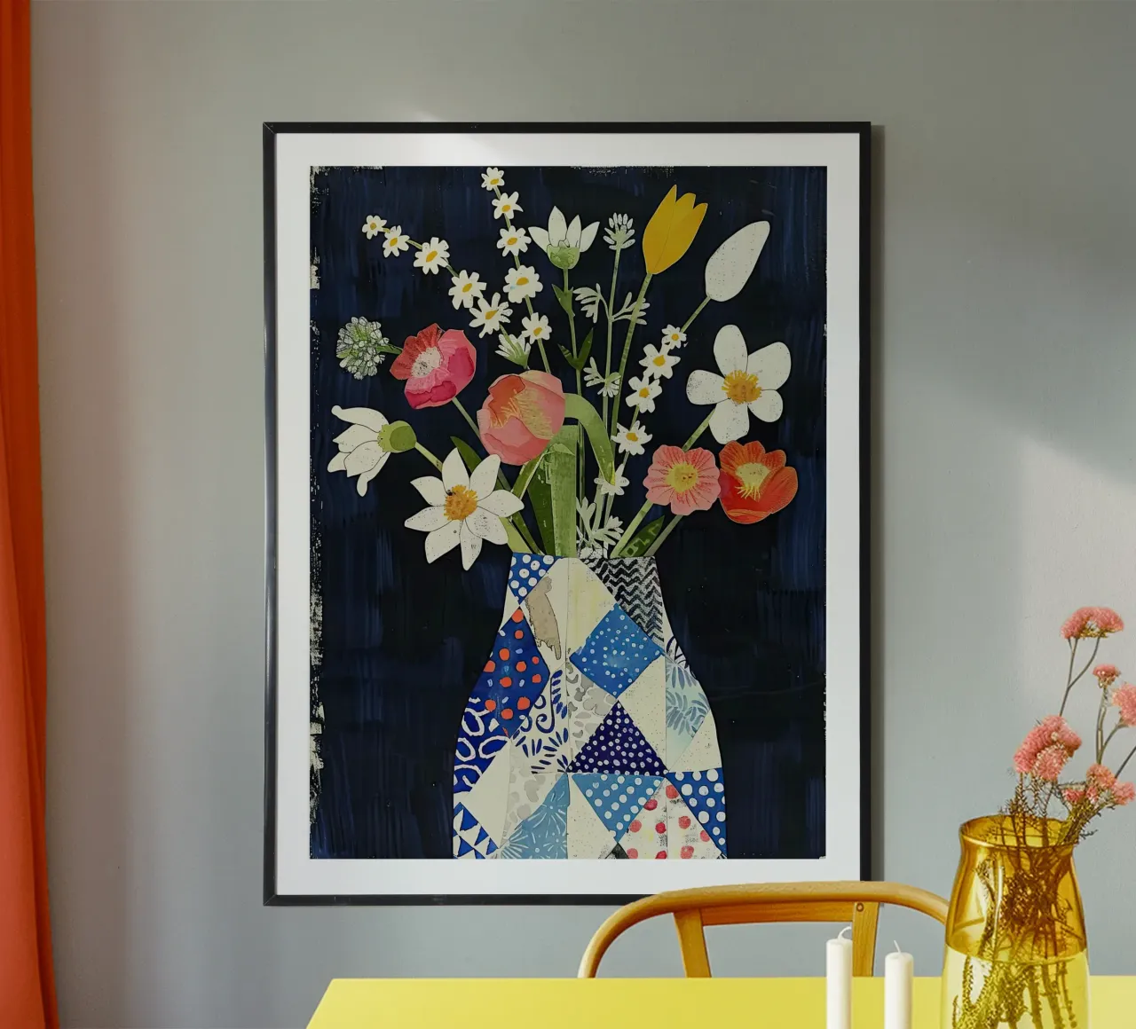 Fiori colorati poster con telaio in plastica da DaarbyN