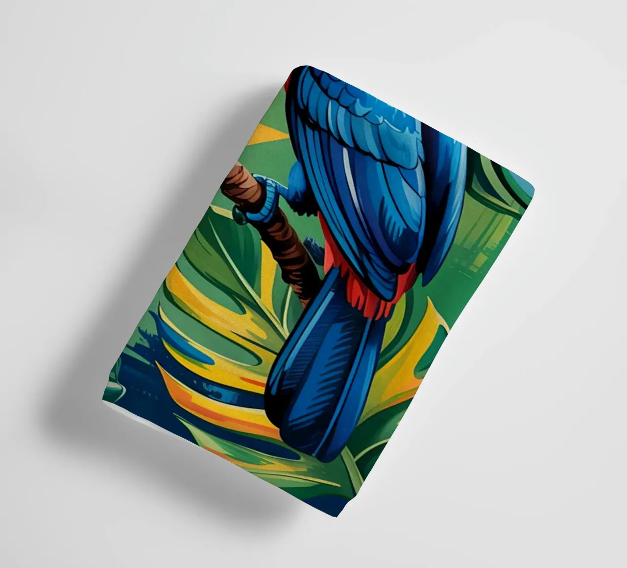 Monstera and Bird toucan Forest asciugamano da bagno da Jeff Studio