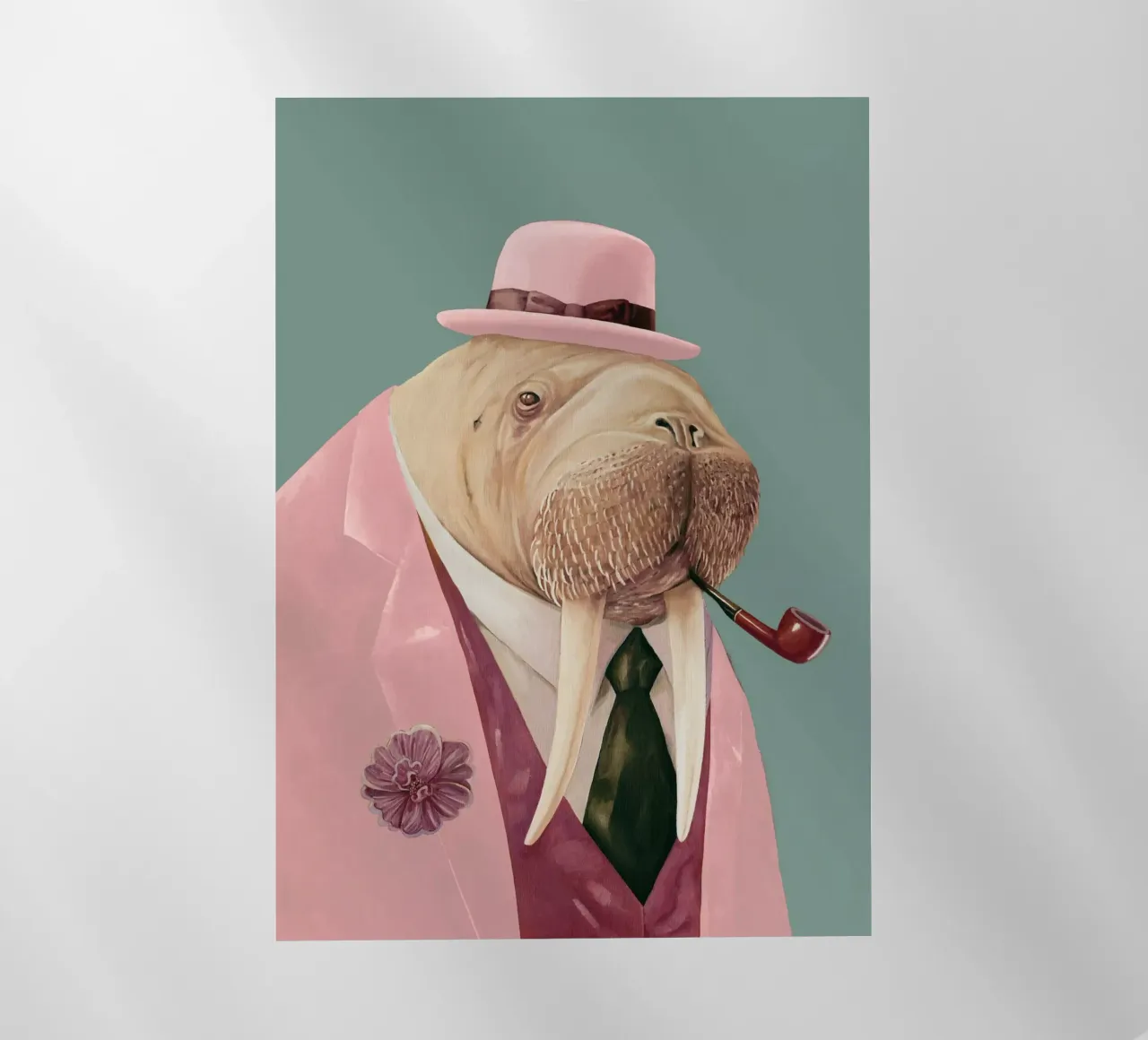 Dapper Walrus - Verde rosa pellicola backlit da Animal Crew