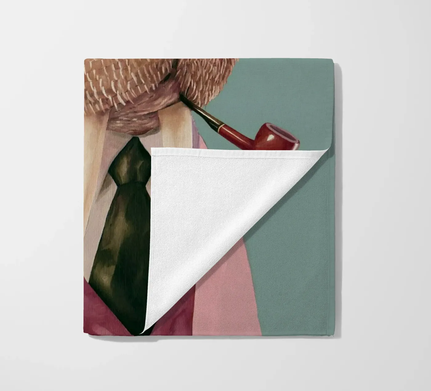 Dapper Walrus - Verde rosa telo mare da Animal Crew