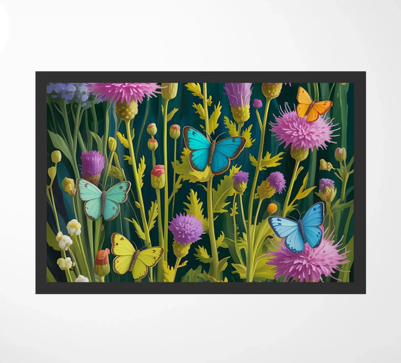 Butterfly With Flower In The Garden zerbino da Jeff Studio
