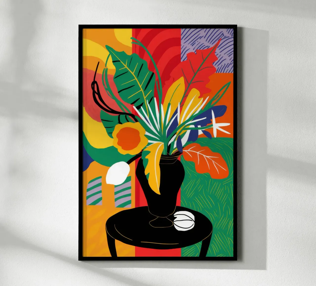 Abstracte tafelviering poster van Luna Aura