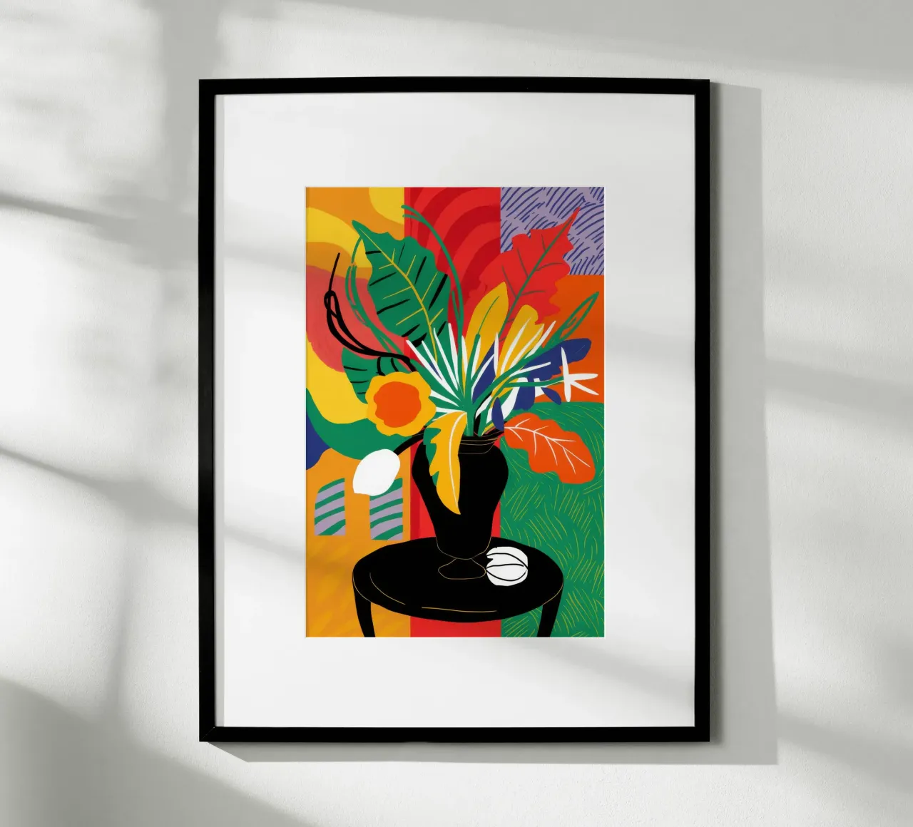 Abstracte tafelviering poster van Luna Aura