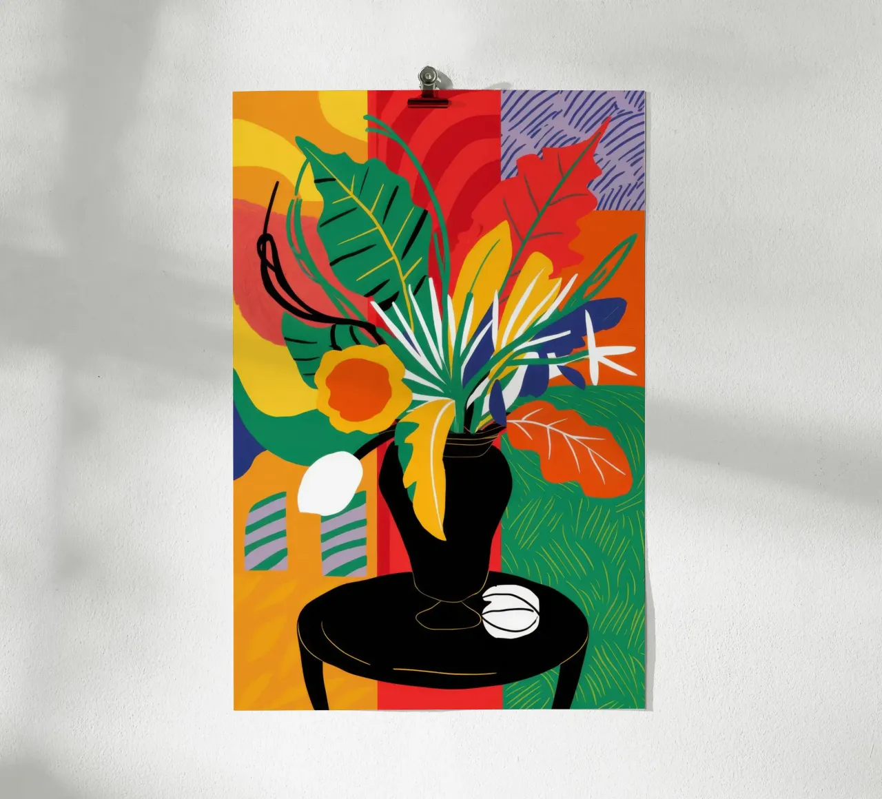 Abstracte tafelviering poster van Luna Aura