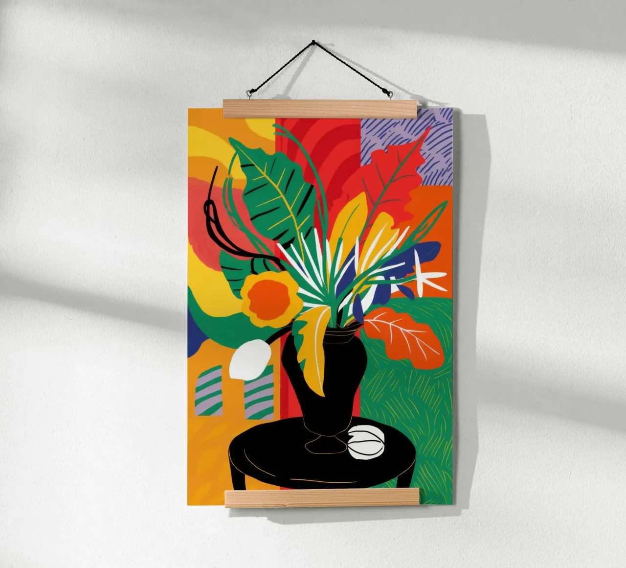 Abstracte tafelviering poster van Luna Aura