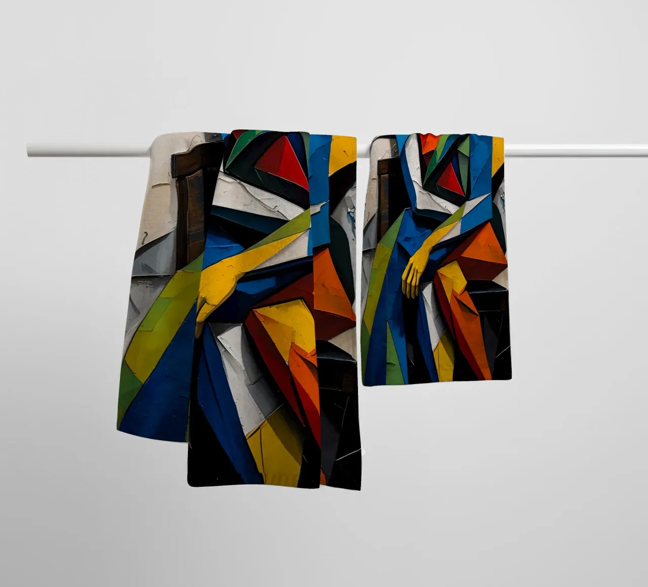 Geometical Abstract Shapes asciugamano da bagno da Jeff Studio