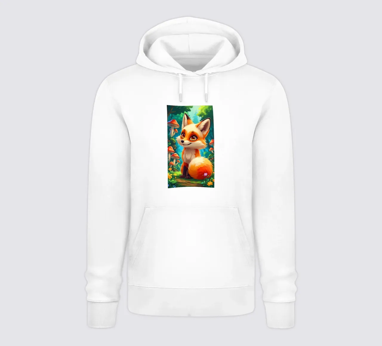 Fox in a Beautiful Forest felpa con cappuccio da Jeff Studio
