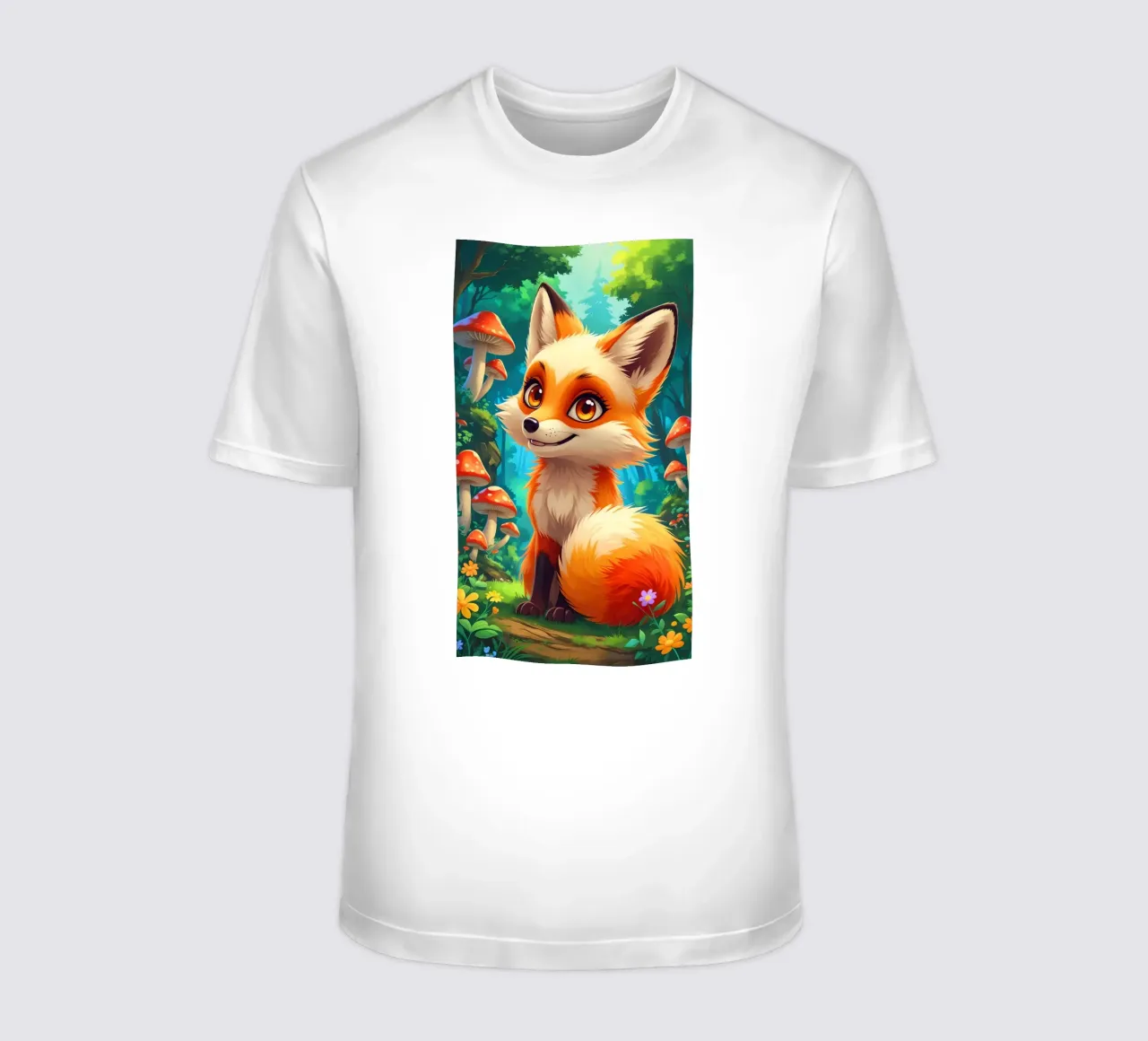 Fox in a Beautiful Forest t-shirt da Jeff Studio