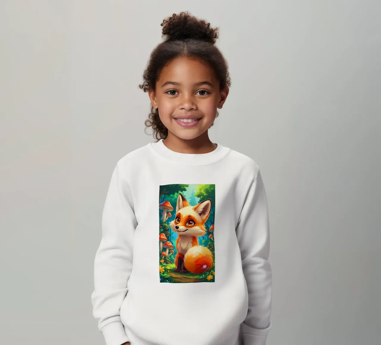 Fox in a Beautiful Forest felpa bambino da Jeff Studio