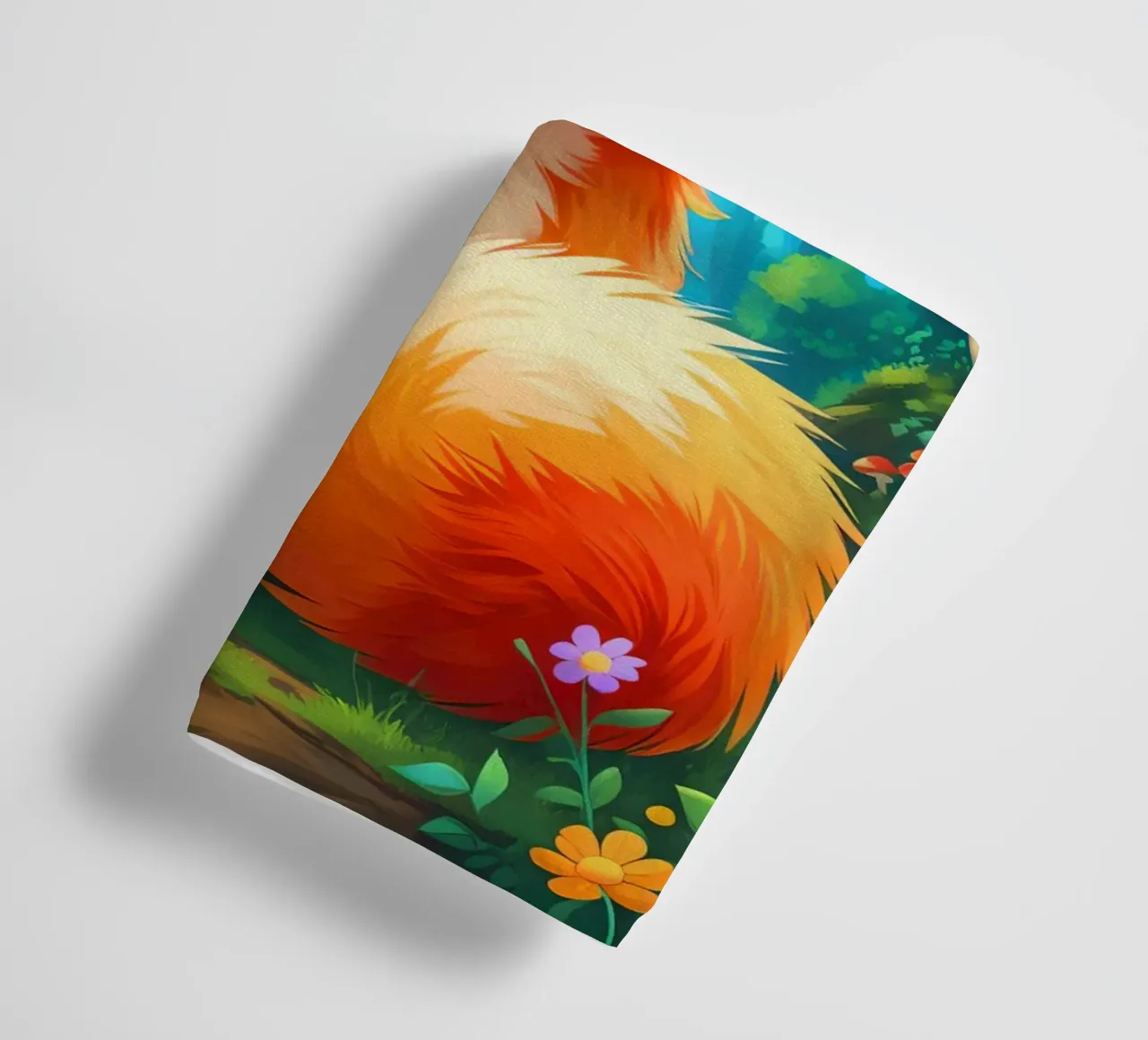 Fox in a Beautiful Forest asciugamano da bagno da Jeff Studio