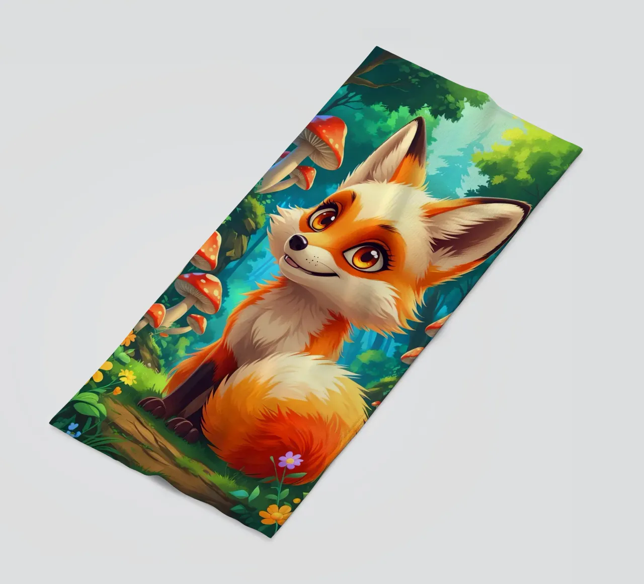 Fox in a Beautiful Forest telo mare da Jeff Studio