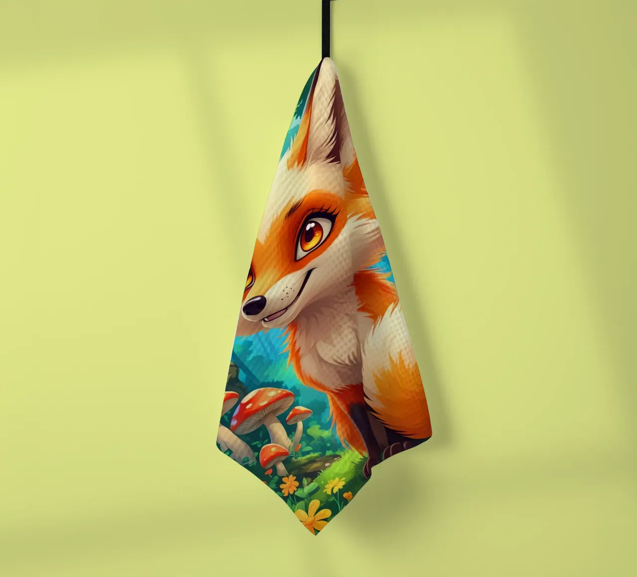 Fox in a Beautiful Forest canovaccio da cucina da Jeff Studio