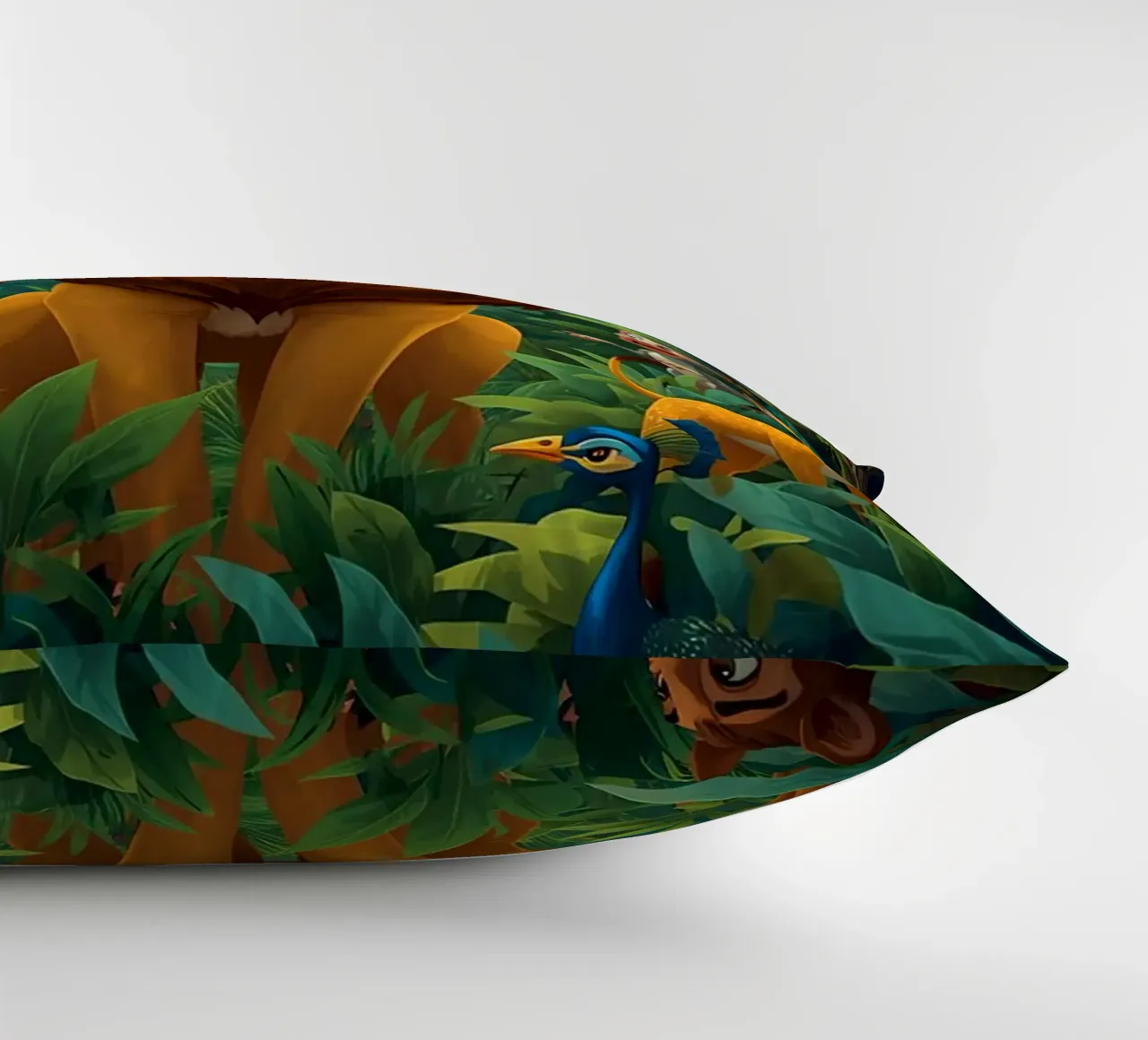 Lion in a Beautiful Forest cuscino da Jeff Studio