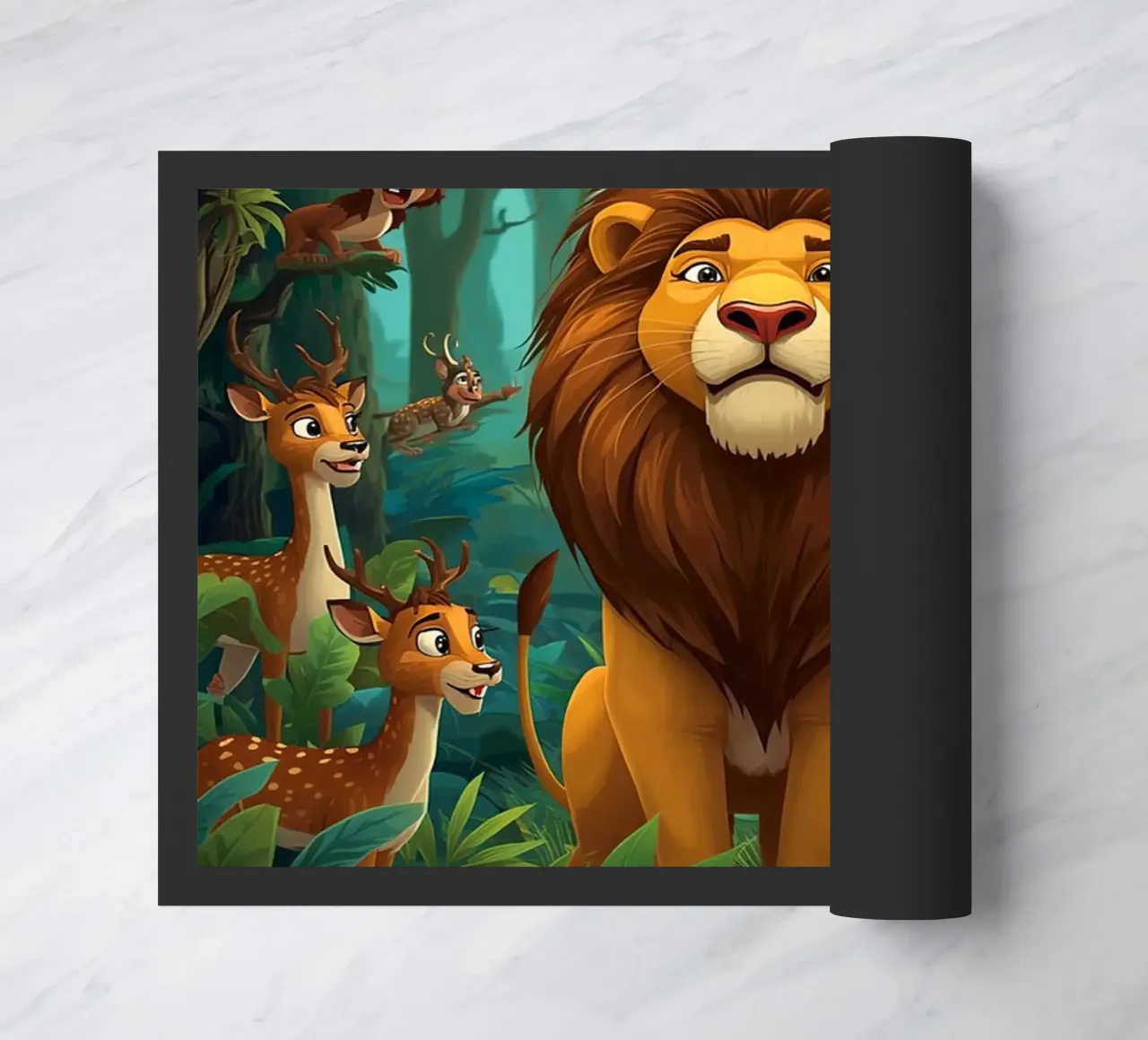 Lion in a Beautiful Forest zerbino da Jeff Studio
