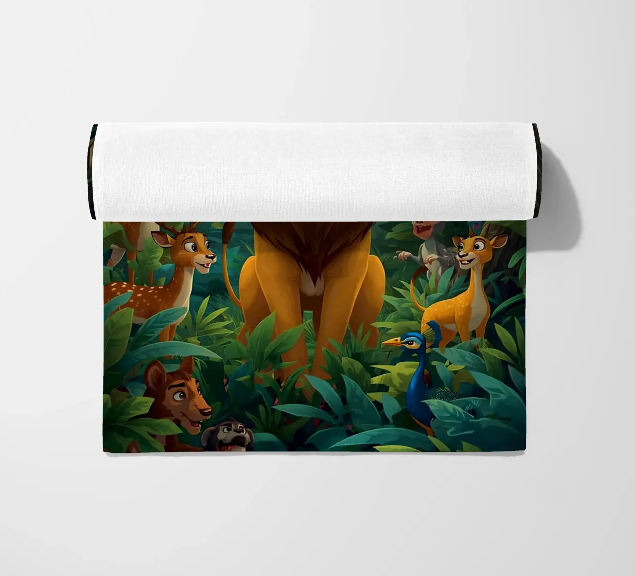 Lion in a Beautiful Forest telo mare da Jeff Studio