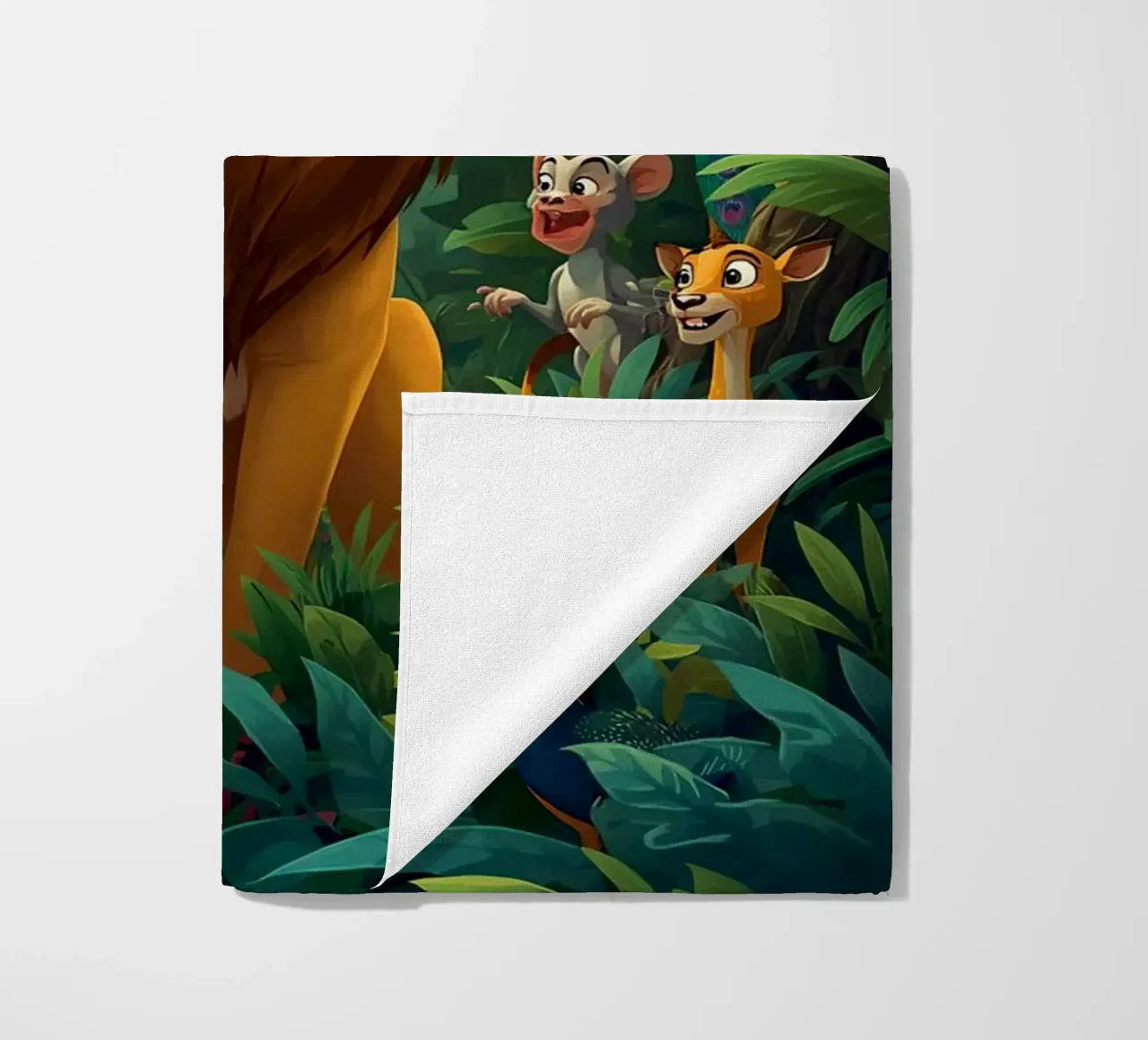 Lion in a Beautiful Forest telo mare da Jeff Studio