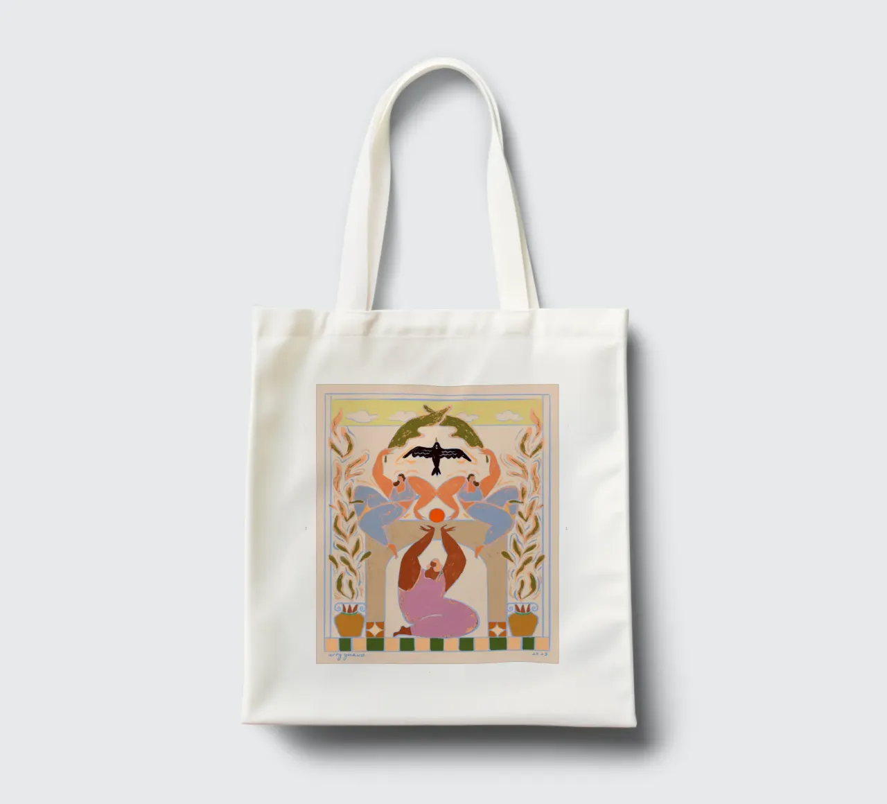 Taking Flight borsa in juta da Arty Guava