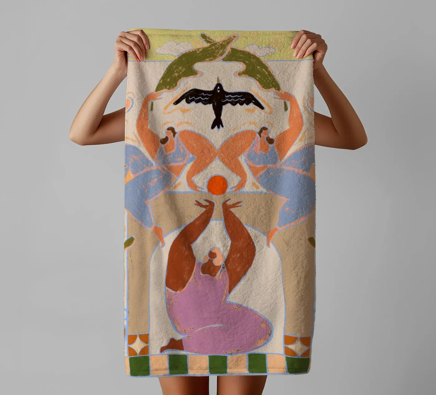 Taking Flight badhanddoek van Arty Guava