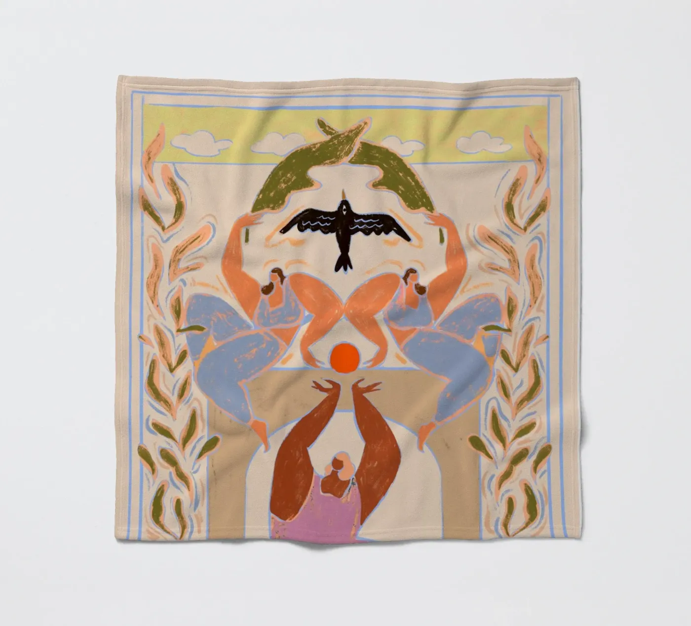 Taking Flight Fleecedecke von Arty Guava