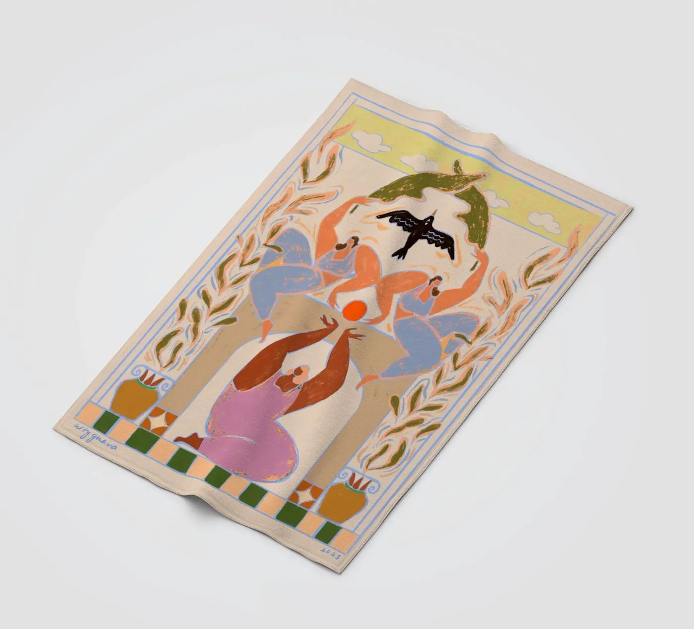 Taking Flight Fleecedecke von Arty Guava