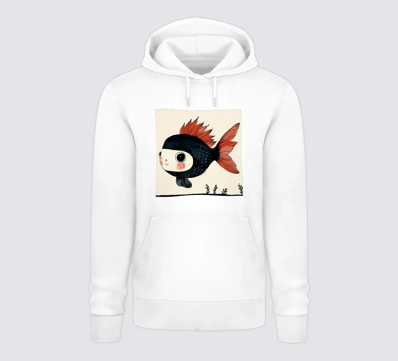 Pesce allegro felpa con cappuccio da DaarbyN
