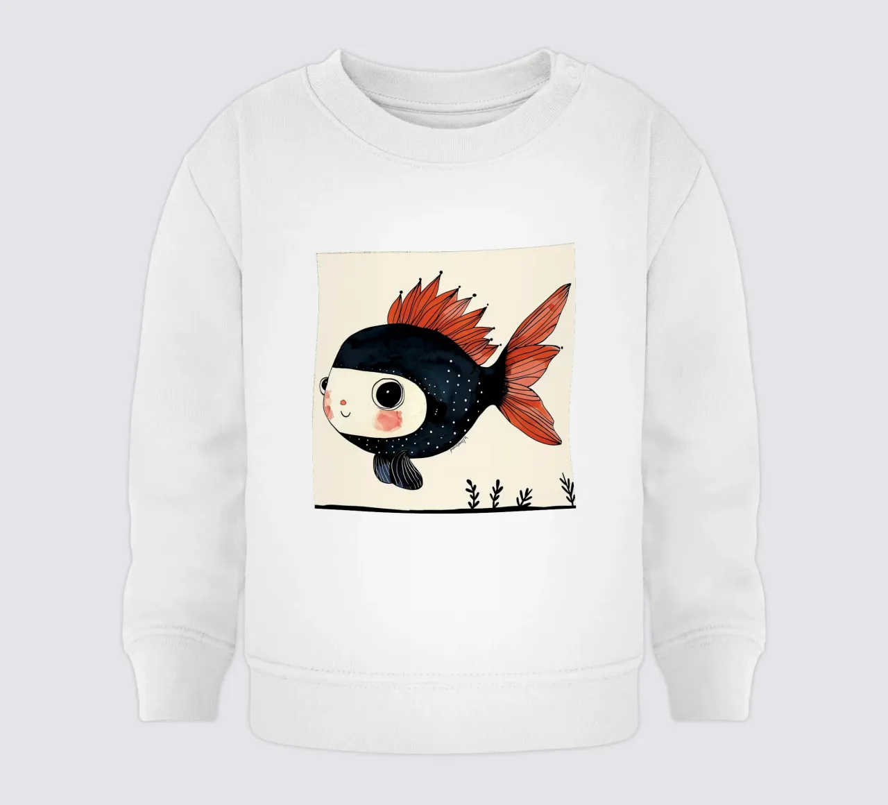 Pesce allegro felpa neonato da DaarbyN
