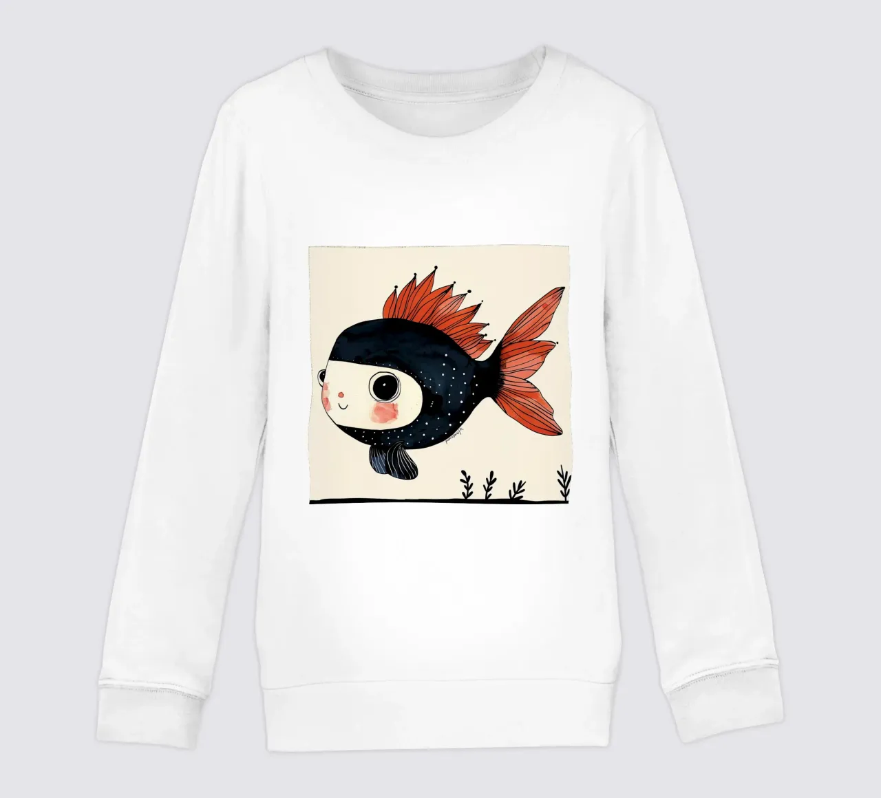 Pesce allegro felpa bambino da DaarbyN