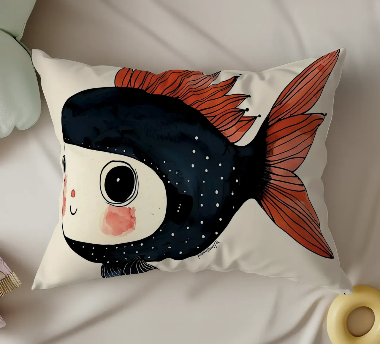 Pesce allegro cuscino da DaarbyN