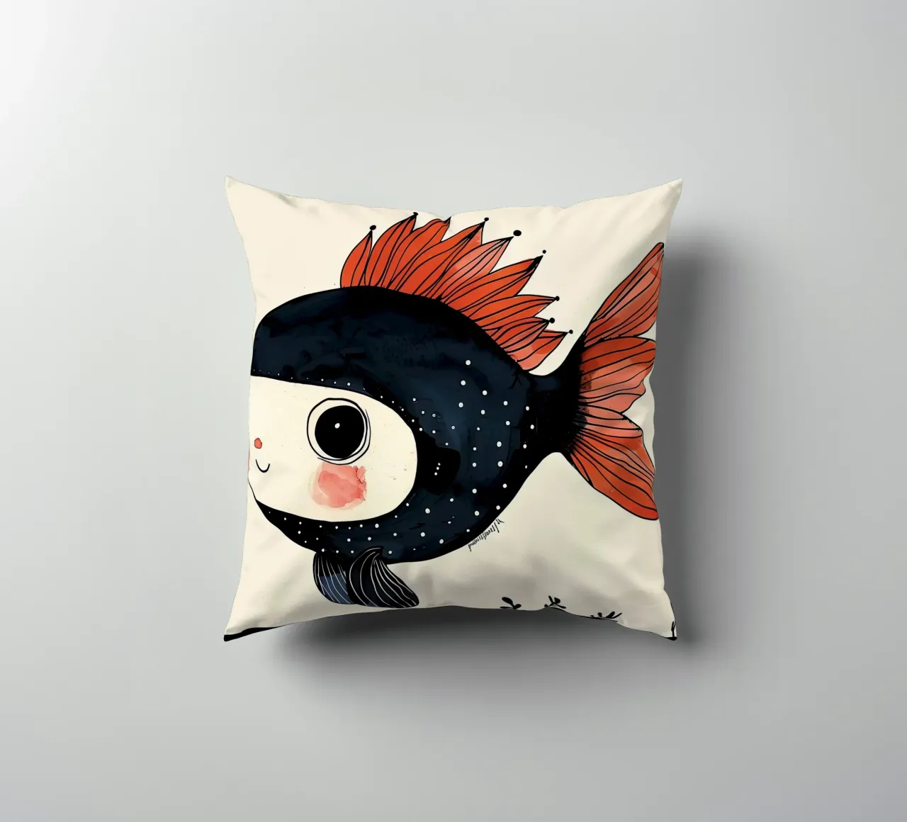 Pesce allegro cuscino da DaarbyN