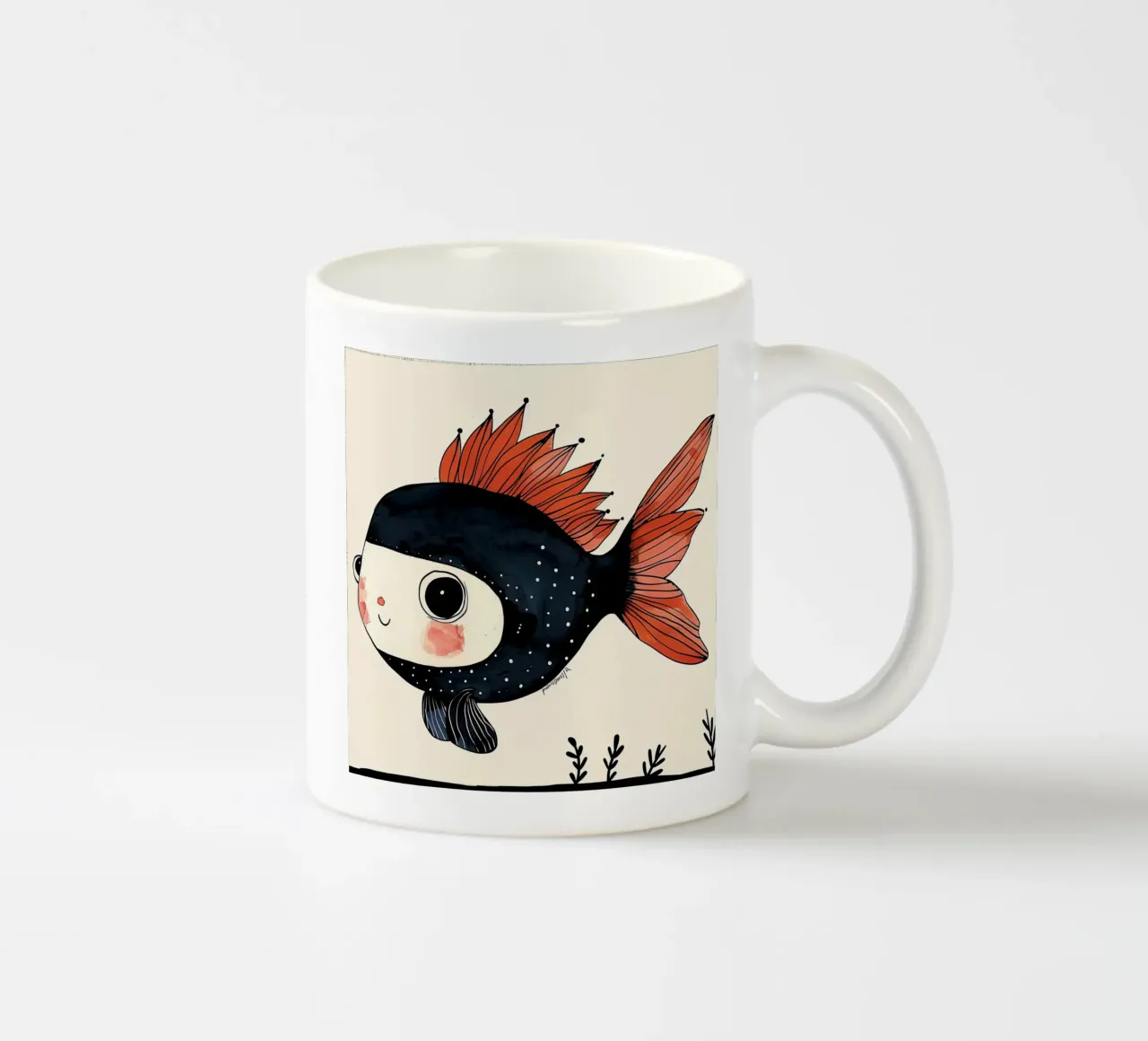 Pesce allegro tazza in ceramica da DaarbyN