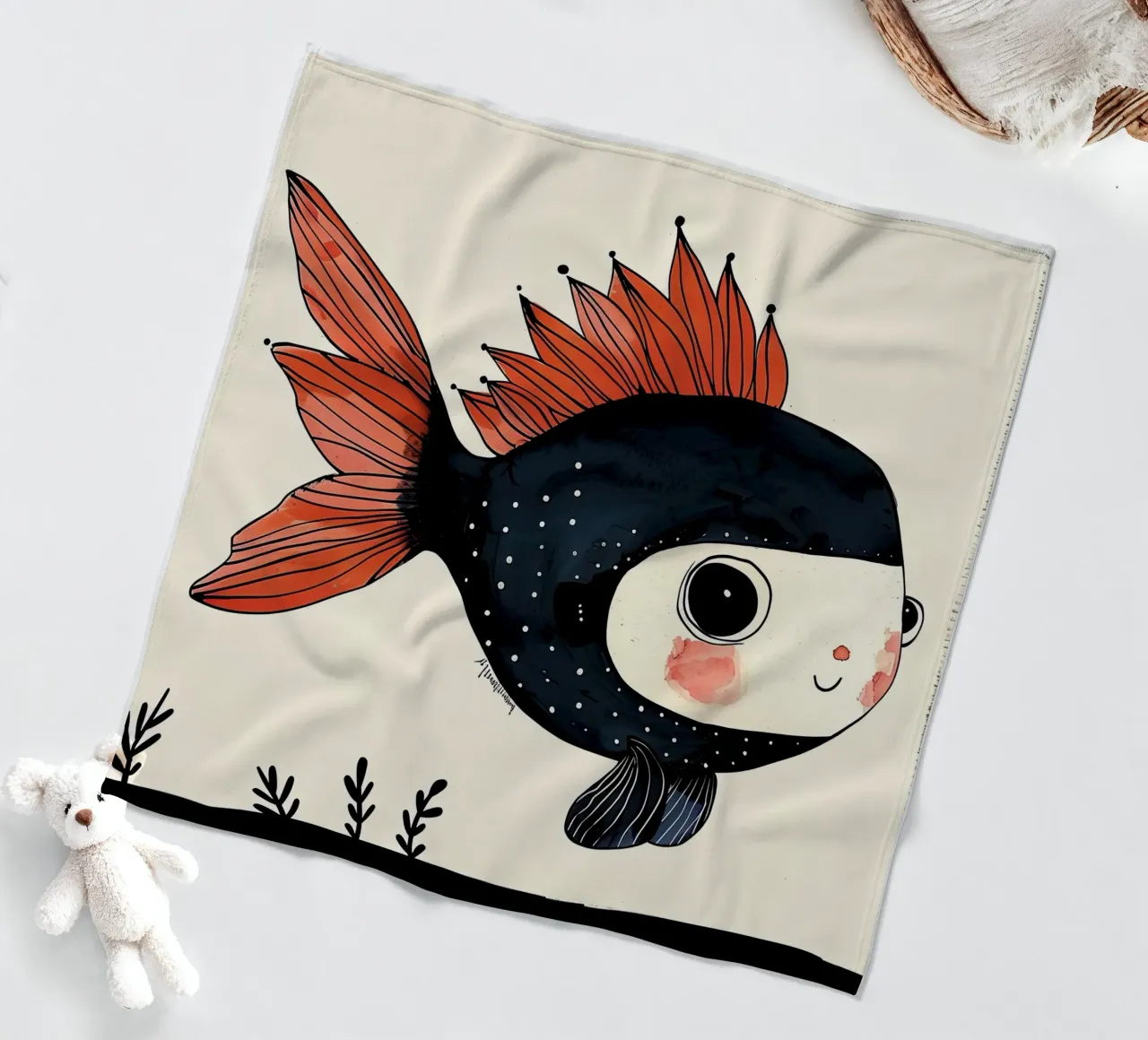 Pesce allegro coperta in pile da DaarbyN