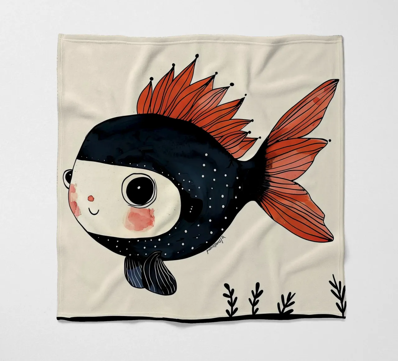 Pesce allegro coperta in pile da DaarbyN