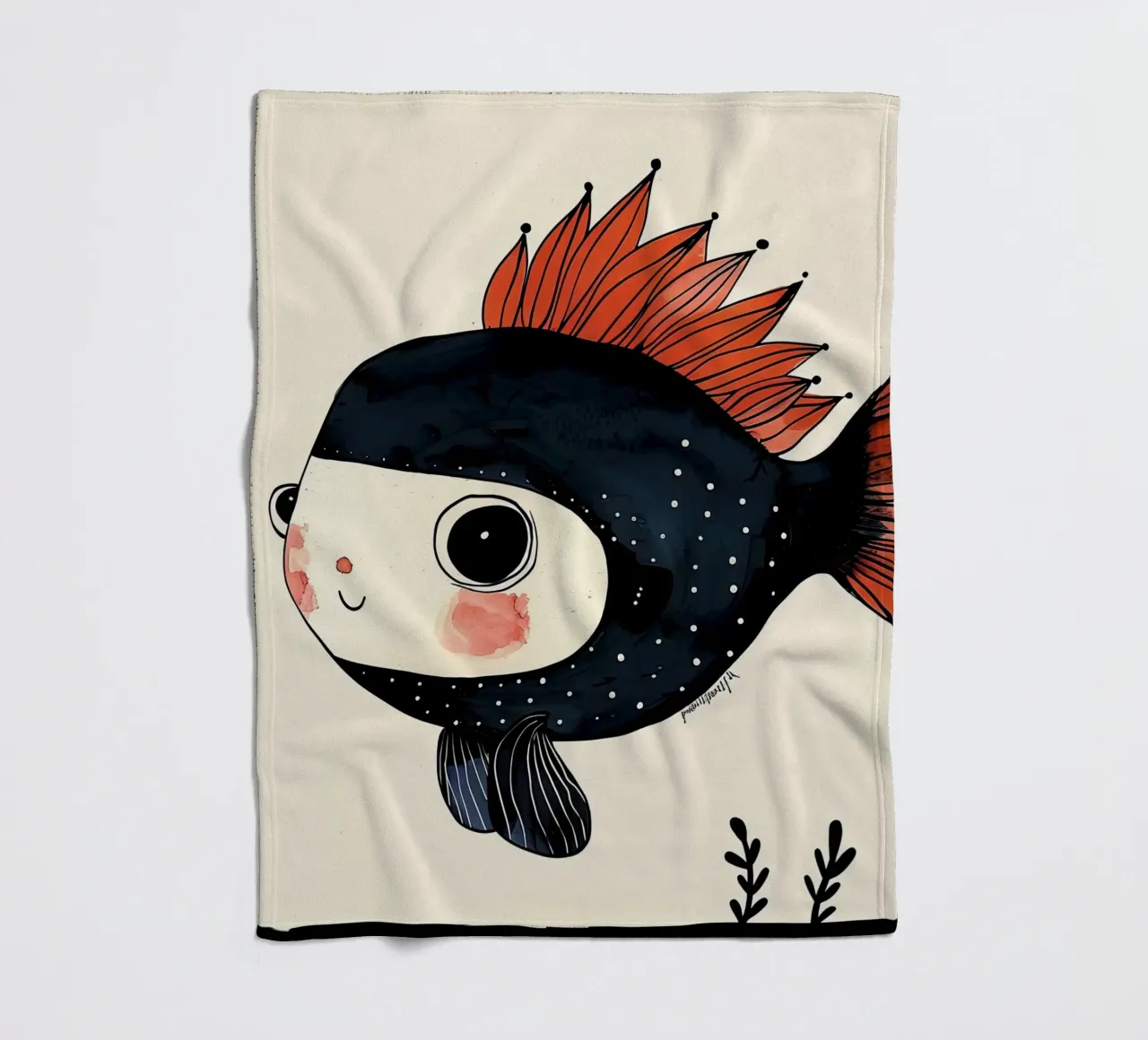 Pesce allegro coperta in pile da DaarbyN