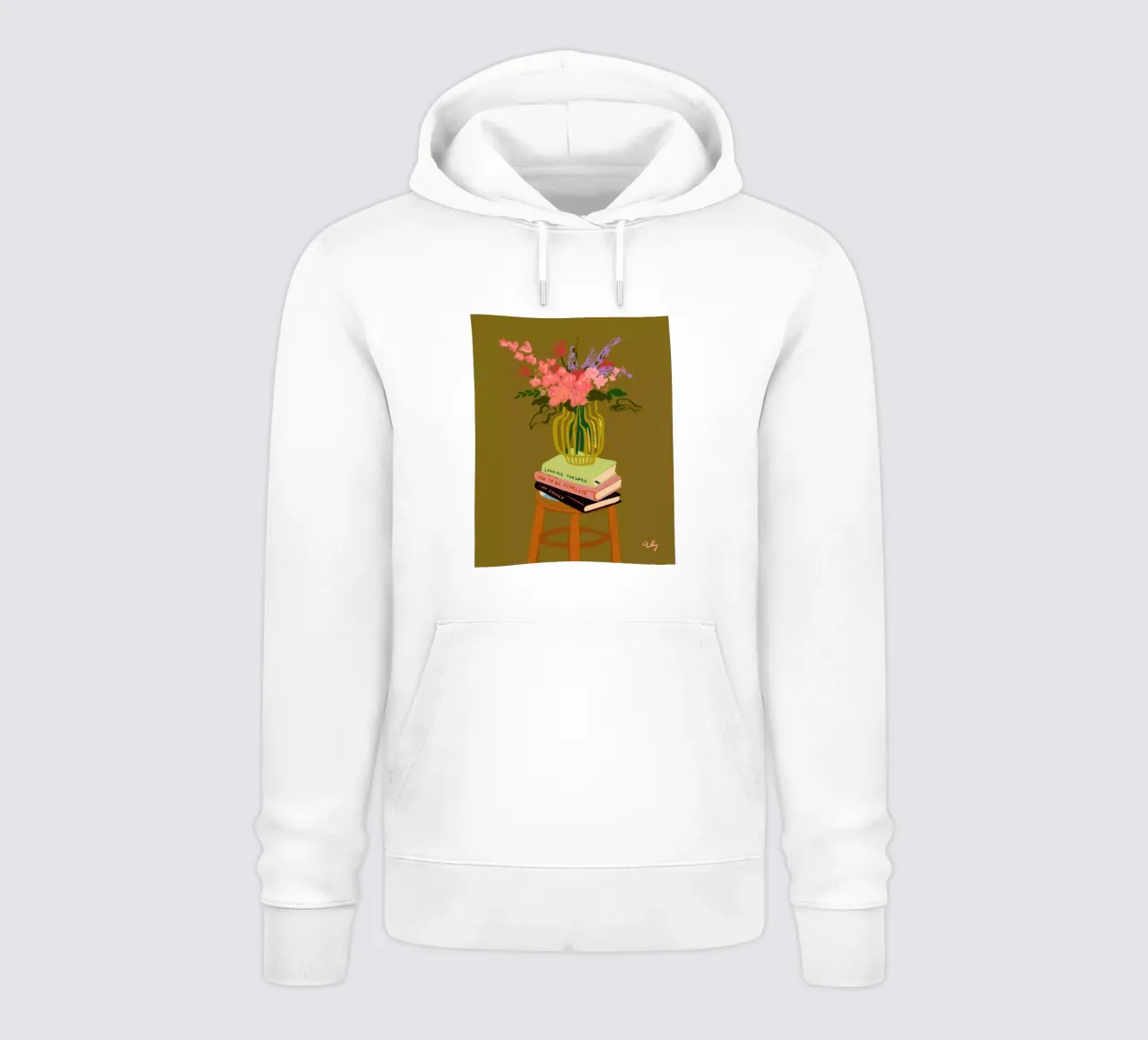 Flowers in Vase felpa con cappuccio da Arty Guava
